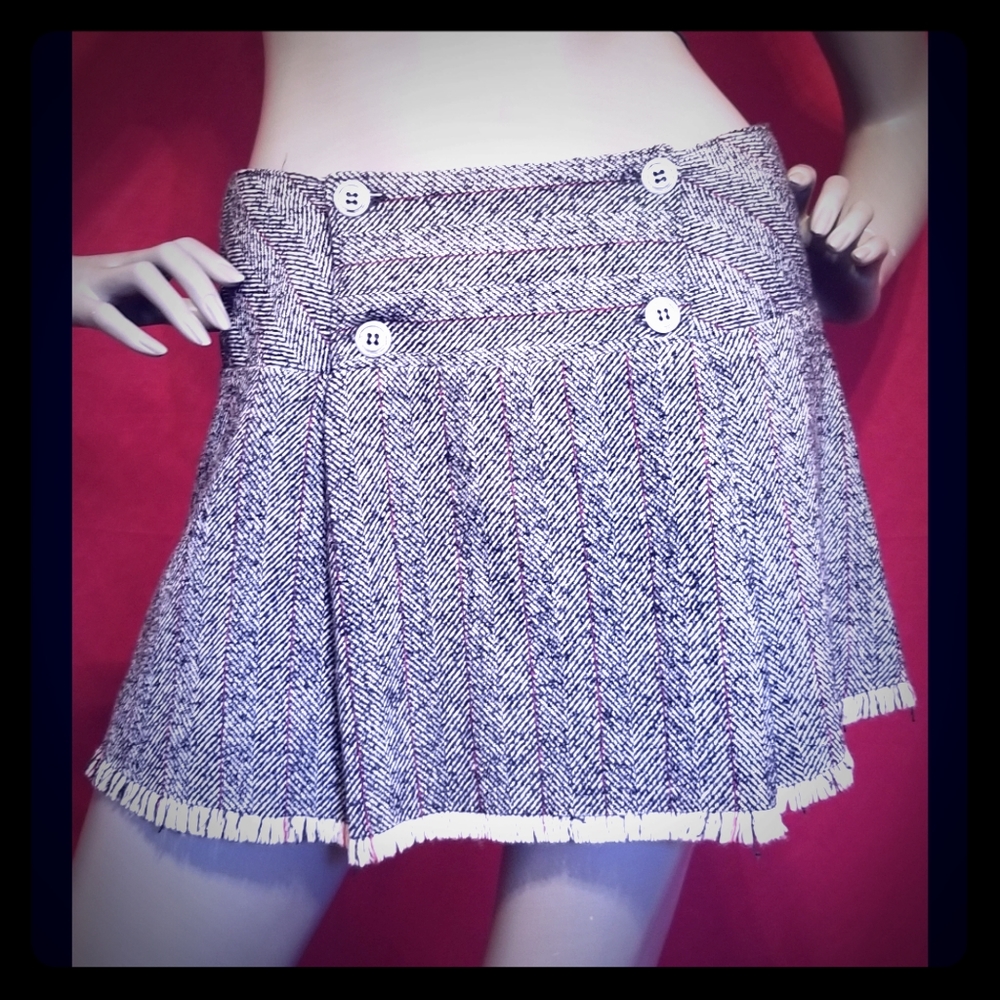 Grey Mini Skirt